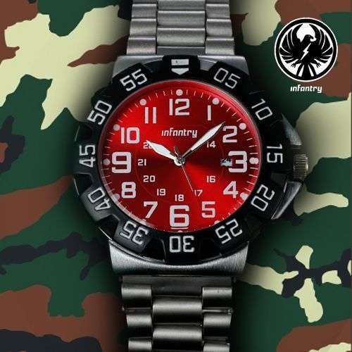New INFANTRY Men's Stainless Steel Watch