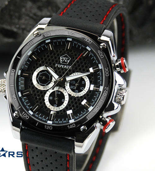 Men's Day Date Sports dress watch
