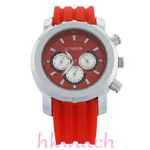 Geneva Men's Watch in Orange
