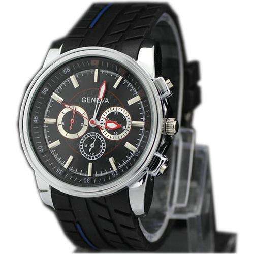 Geneva Men's Sport Watch in Black