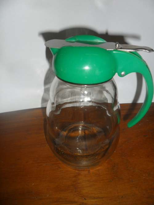 Vintage Retro Dupcut Glass Dispenser - Made in USA