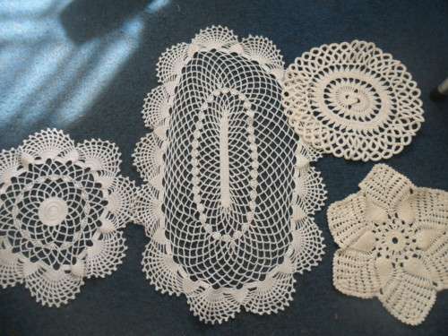 4 x Beautiful Crochet Doilies