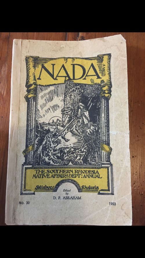 NADA - The Southern Rhodesia Native Affairs Department Annual - No. 30 - 1953