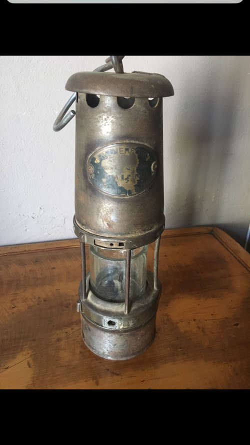 Vintage Rutherford Wolf Miner's Lamp - Sold for parts or restoration - See pictures