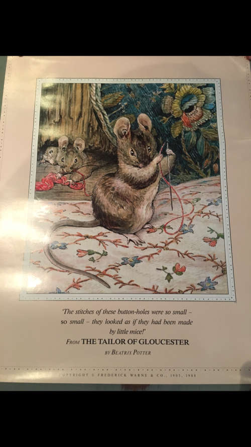 Beatrix Potter Print from The Tailor of Gloucester