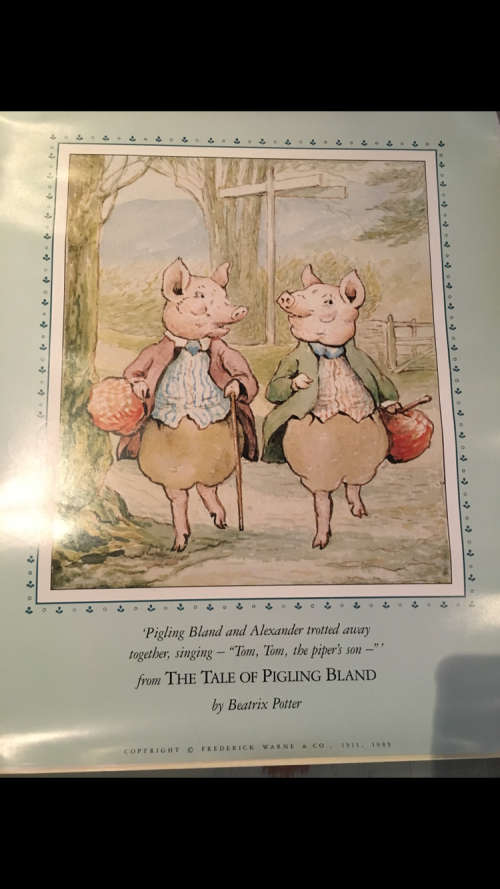 Beatrix Potter Print from The Tale of Pigling Bland