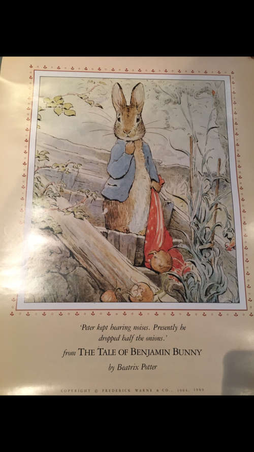 Beatrix Potter Print from The Tale of Benjamin Bunny