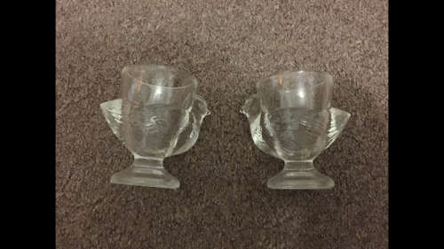 2 x Chicken Shaped Egg Holders