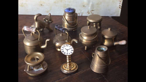 10 x Miniature Brass Ornaments