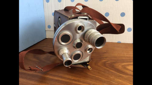 Vintage Cine Kodak K-100 Turret Camera 16mm - with Case