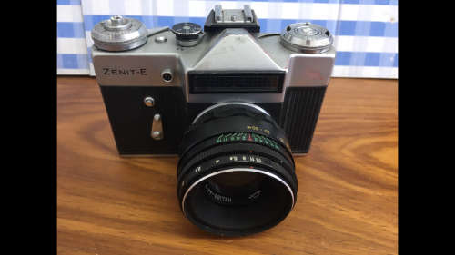 Vintage Zenit-E camera