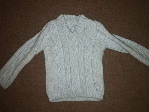 Blue Knitted Baby Jersey - 6-12 Months