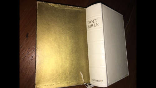Holy Bible - Small White - Cambridge