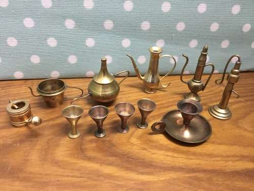 11 x Miniature Brass Ornaments