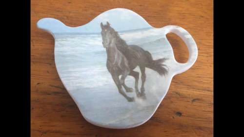 Teabag Holder - Horse - Hard Plastic