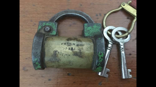 Beautiful Vintage Lock with 2 Keys