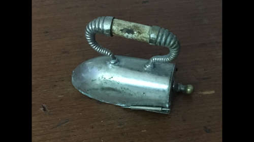 1920's Iron Shaped Measuring Tape - Very Rare Find!!!