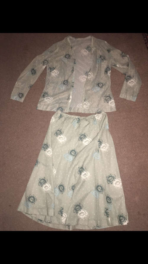 Vintage Skirt with Lightweight Jacket - Size 97cm