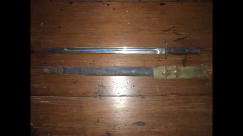 1907 Chapman 303 Bayonet with scabbard  - see photos