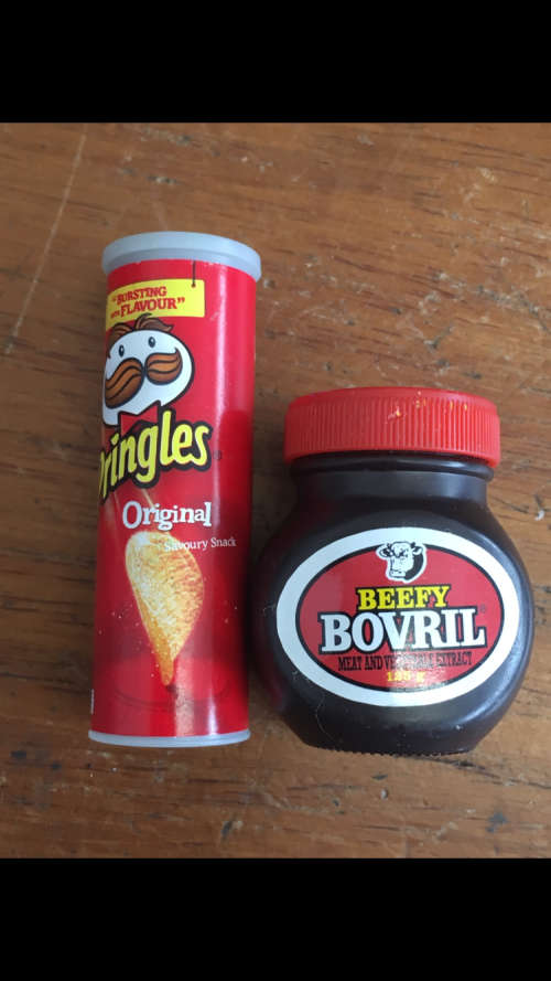 2 x Checkers Minis - Bovril & Pringles