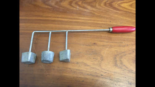 Vintage Snackle with Red Wooden Handle