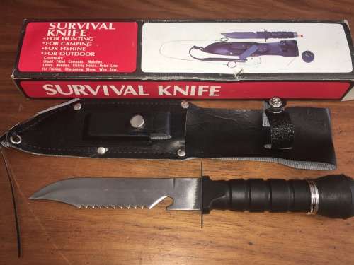 Survival Knife kit in original box