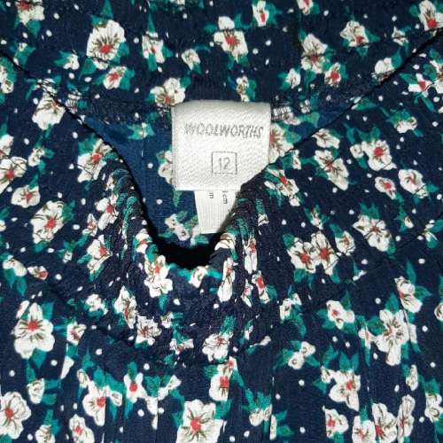 Vintage Woolworths Floral Pleated Skirt - Size 12