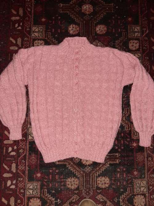 Vintage Knitted Pink Jersey - Size S
