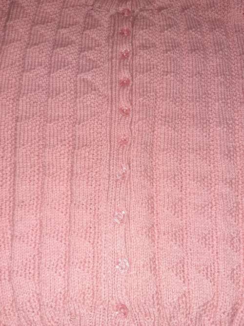 Vintage Knitted Pink Jersey - Size S