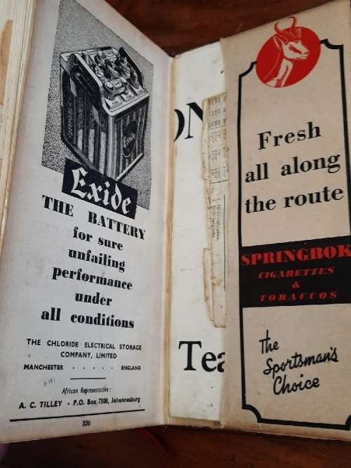 Royal Automobile Club of South Africa - Route Book - Very Old!!! Rare Find!!!!