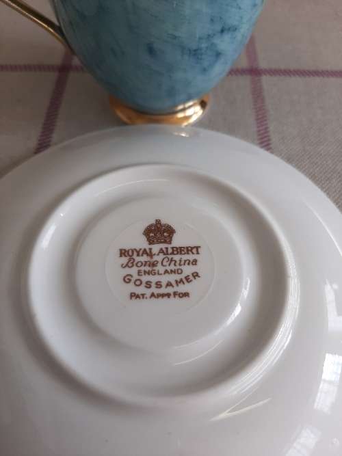 Royal Albert Gossamer Blue Trio - Smaller cup