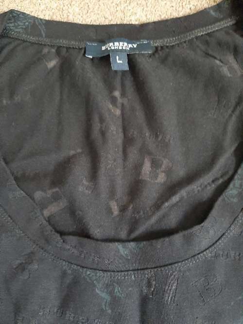 Black Burberry London top - Size L