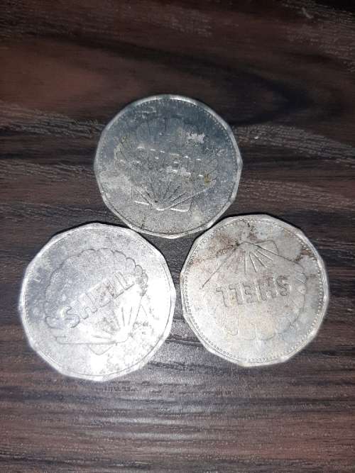 3 x Shell Tokens / Coins