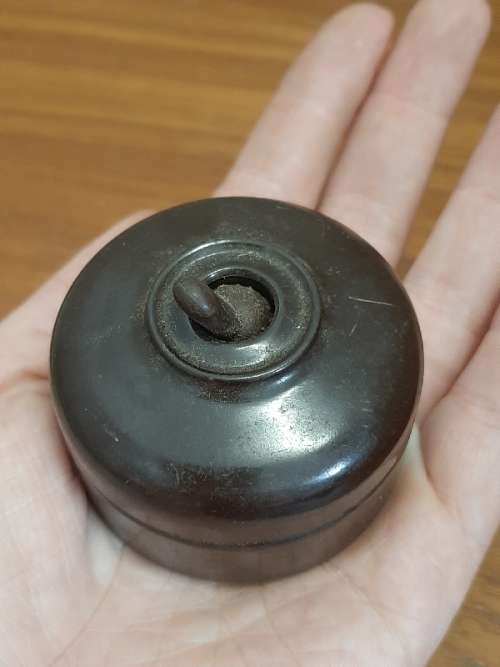 Vintage Original Bakelite and Porcelain Switch