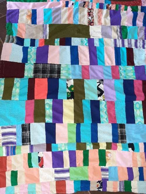 Beautiful Vintage Reversible Quilt / Lappieskombers - 190cm x 142cm