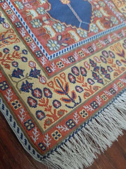 Miniature Persian Style Woven Carpet - Dolls House 27.5cm x 19.5cm