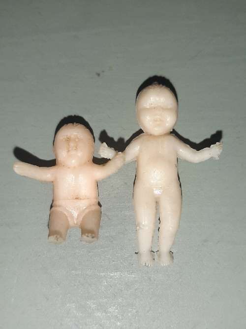 2 x Very Small, Miniature Vintage Dolls