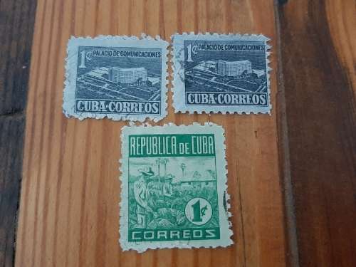 3 x Cuba Stamps