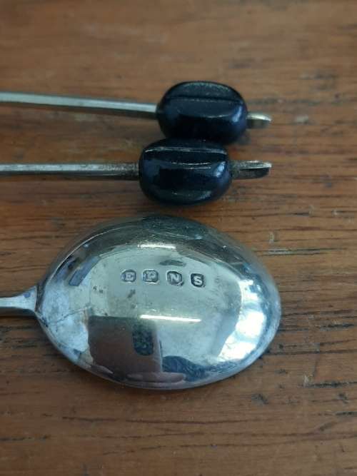 3 x EPNS Coffee Bean spoons