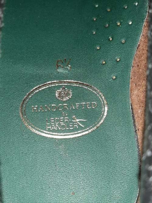 Genuine Leather Der Lederhandler Handcrafted Shoes - Size 6 1/2