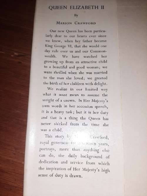 Queen Elizabeth II by Marion Crawford - Royal Governess for 17 Years - 1952