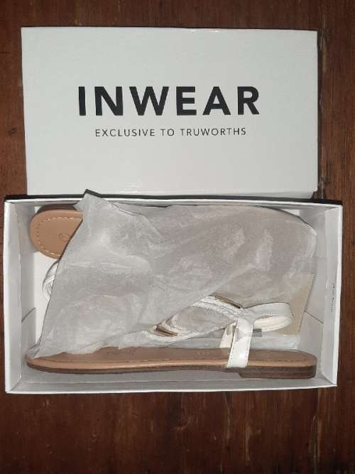 White Truworths Sandals - Size 7