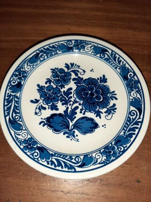 Blauw Delfts Royal Distel Handpainted Small Plate - Holland - Diameter - 13.5cm