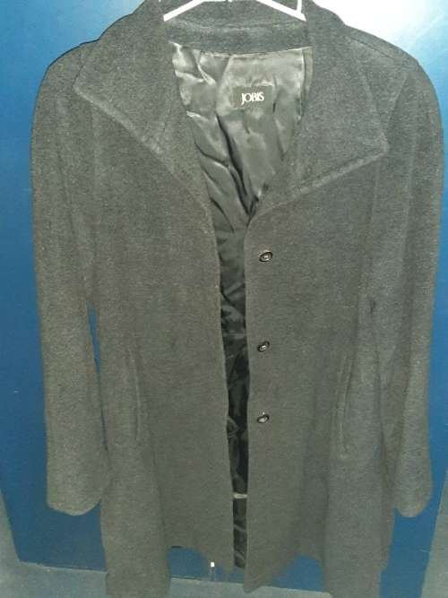 Beautiful Dark Grey Wool Coat - Italy - Size XL