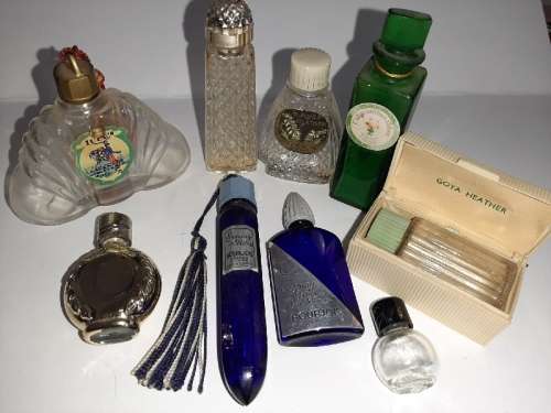 9 x Small Vintage Perfume Bottles - See pictures