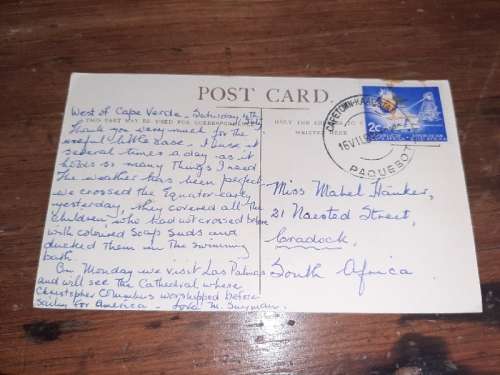 The Union-Castle Royal Mail Ship Used Post Card