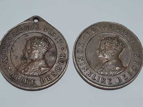 2 x 1947 Royal Visit Medals
