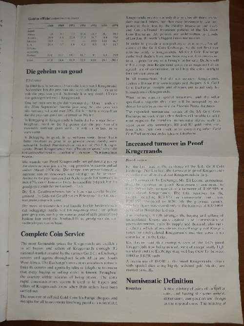 The New Kruger Millions Newsletter - September 1975