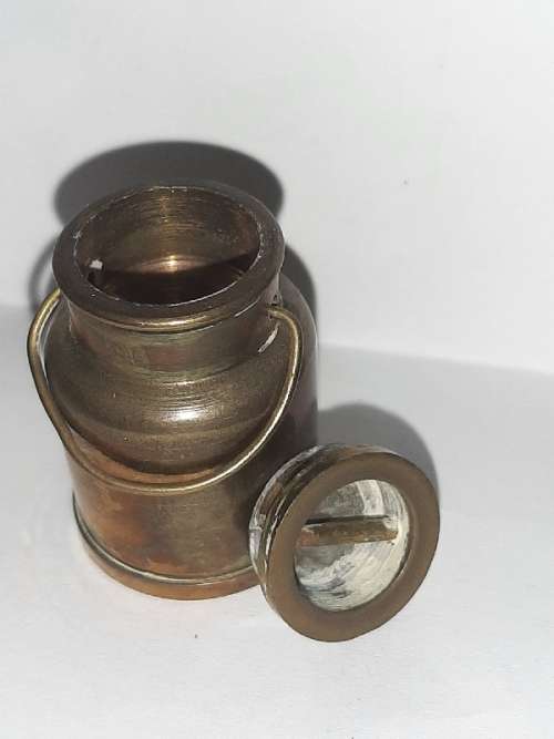 Solid Brass - Miniature Milk Can with lid