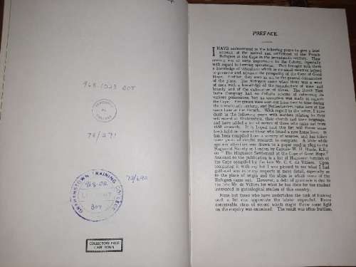 The French Refugees at the Cape - C. Graham Botha